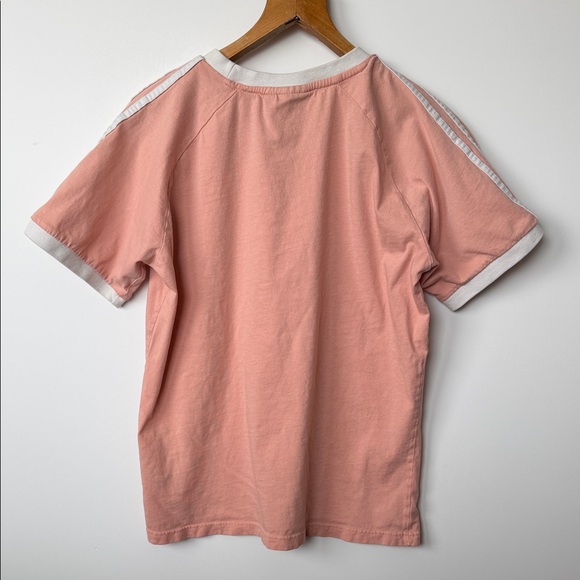 adidas Originals Pink Ringer Tee w/ White 3-Stripes Logo – XL - Picture 6 of 7